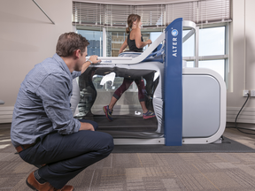 Leading Edge Physiotherapy’s Windermere location is home to one of Edmonton’s two Alter G treadmills, which were originally designed by NASA for use in space.