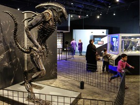 A robotic alien is pictured in the POPnology exhibition at the Telus World of Science in Edmonton. The exhibit makes its Canadian debut in Edmonton, opening February 9, 2018.