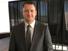 Jason Pincock, chief executive of Dynalife Diagnostics, was part of a panel on the economic benefits of inclusionary policies in Edmonton  on Thursday, Feb. 22, 2018.