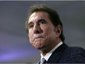 This March 15, 2016, file photo, shows casino mogul Steve Wynn at a news conference in Medford, Mass.