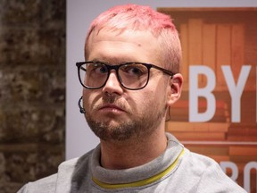 Cambridge Analytica whistleblower Christopher Wylie attends an event at the Frontline Club on March 20, 2018 in London, England.
