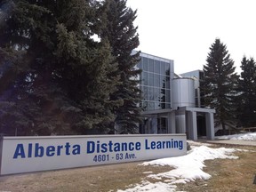 The Alberta Distance Learning Centre's head office in Barrhead, on April 17, 2013.