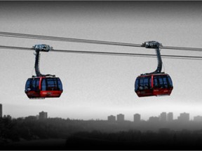 Prairie Sky Gondola is taking its plans to build and operate a gondola that will link Whyte Avenue, Rossdale and downtown Edmonton to a city council committee next Tuesday, April 9, 2019.