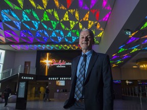 Kevin Booth, General Manager of Starlight  Casino in West Edmonton Mall in the new lobby that brings together the restaurants and casino space that has under gone $57 million in renovations on March 22, 2018.