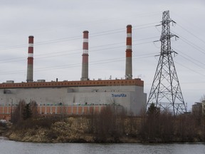 TransAlta's Sundance generating station is pictured in Parkland County.