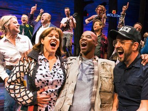 Cast from the broadway musical Come from Away.