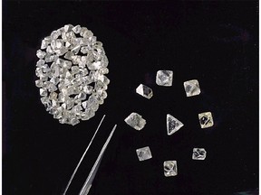 2002 - Dimonds from  Diavik Diamond Mine  in North West Territories  Credit : Diavik Diamond Mines Inc.