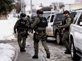 Edmonton police responded to an incident near 81 Avenue and 99 Street just after 11 a.m. on Wednesday, March 21, 2018.