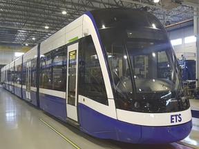 An example of one of the low-floor rail cars that will run on the west LRT line. On Friday, city council finally finalized the final route for the western leg of the Valley Line.