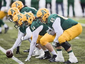 University of Alberta Golden Bears left tackle Mark Korte (65).