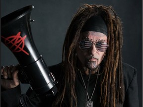 Al Jourgensen and Ministry perform at the Union Hall on Saturday.