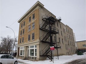 The old Grand Manor Hotel building. Developer Gene Dub donated this building to house homeless moms and babies.