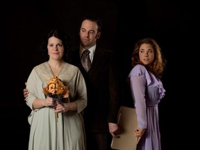 The Romeo Initiative stars (from left) Heather Cant, Aaron Hursh and Sarah Feutl. Photo by BB Collective