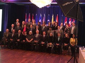 Mayor Don Iveson with mayors and scientists from across the world gathered on Sunday for a Global Mayors Summit ahead of an International Climate Change Science Conference being held March 5-7.