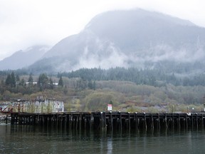 The WoodFibre LNG project site in Howe Sound south of Squamish, B.C.
