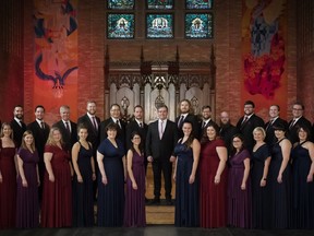 Pro Coro Canada, Edmonton's professional choir, with their conductor Michael Zaugg. They celebrated Good Friday with a performance of Brahms' German Requiem at the Winspear.