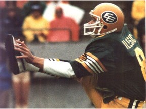 Edmonton Eskimos punter Hank Ilesic on Aug 11, 1981