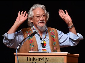 REGINA SK: SEPTEMBER 19, 2016  David Suzuki speaks during his, A Conversation on Climate Change presentation at the U of Regina. DON HEALY / Regina Leader-Post