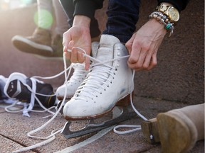 Gently used skates can be donated to the charity Skate to Great at two Edmonton locations.