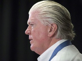 Calgary Flames president Brian Burke in 2014