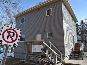 The Safer Communities and Neighbourhoods (SCAN) unit has obtained a court order restricting the number of tenants at this house, 11119 94 St. and placing the property owner under strict conditions for five years in Edmonton, April 6, 2018. Ed Kaiser/Postmedia