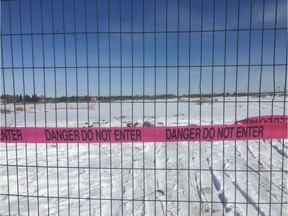 Over the Easter long weekend, a fence went up, separating the Verte Homesteader subdivision from the empty field next door. Alberta Environment says the land is polluted with with benzene, naphthalene, polycyclic aromatic hydrocarbons, dioxins and furans and lead.