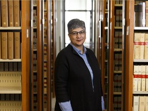 Justice Ritu Khullar in the law library at the Edmonton Court House. Khullar has just been named to the Alberta Court of Appeal.