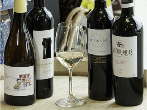 Affordable red Portuguese wines are seen at Color De Vino in Edmonton, on Thursday, April 12, 2018.