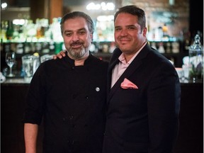 Chef Lino Oliveira (left) and Christian Mena are co-owners of Sabor, and Bodega Tapas bars, the latter with three locations downtown, in Highlands and in the 124 St. area.