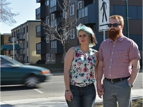 Kateryna Barnes was hit at this crosswalk while crossing with her husband Marshall Boyd on 107 Avenue and 115 Street.