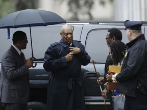 Bill Cosby arrives for his sexual assault trial, Wednesday, April 25, 2018, at the Montgomery County Courthouse in Norristown, Pa.