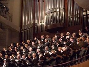 Edmonton's Cosmopolitan Chorus, which takes to the stage May 19 at Carnegie Hall, performing recently at the Winspear.