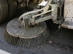 The City of Edmonton released plans and information on April 19, 2018 for the spring sweeping and cleaning of city streets, including road closures, safety considerations and details on how the public and businesses can support the City’s efforts. (PHOTO BY LARRY WONG/POSTMEDIA)