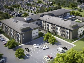 The Chartwell Wescott, now under construction in the Ambleside in Windermere neighbourhood in Edmonton's southwest, will feature 107 suites when it’s completed in early 2019, including 11 studios, 64 one-bedroom units, 16 one-bedroom plus den, and 16 two-bedroom offerings.