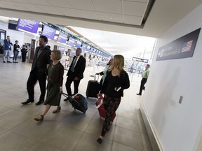 Premier Rachel Notley (second from left) departs from Edmonton International Airport to co-chair the 2018 Summit of North American Governors and Premiers in Scottsdale, Arizona.  in Edmonton, on Thursday, March 3, 2018. Photo by Ian Kucerak/Postmedia