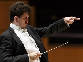 Alexander Prior guest conducts the Edmonton Symphony Orchestra at the Winspear Centre in Edmonton, Alberta on Saturday, Oct. 29, 2016. Prior became the chief conductor of the ESO  in the fall of 2017.