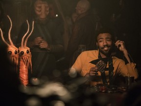 Donald Glover as Lando Calrissian in Solo: A Star Wars Story.