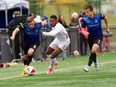 A professional soccer match between FC Edmonton and San Francisco Deltas at Clarke Stadium on Oct 1, 2017.