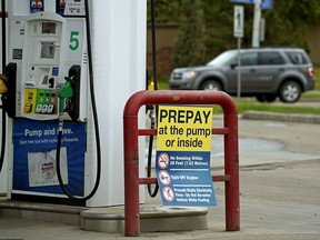 New Occupational Health and Safety rules in Alberta come into effect June 1, 2018 to protect workers at gas stations and convenience stores. Motorists must now pay for their fuel before pumping. Gas station owner Ki Yun Jo was killed in Thorsby, Alberta on October 6, 2017 in a gas-and-dash incident when he tried to stop a gas thief. (PHOTO BY LARRY WONG/POSTMEDIA)