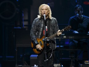 The Eagles' Joe Walsh performs on stage at Rogers Place in Edmonton, on Tuesday, May 15, 2018.