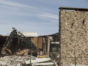 The old Edmonton Petroleum Club, which opened in 1958 and closed in 2014, was demolished this week as members look at a possible new location downtown.