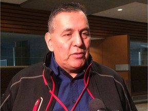 Adam North Peigan, president of the Sixties Scoop Indigenous Society of Alberta. Sammy Hudes/Postmedia