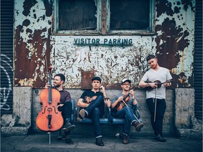 The folk string quartet known as The Fretless make their Edmonton debut Saturday at Blue Chair Cafe.
