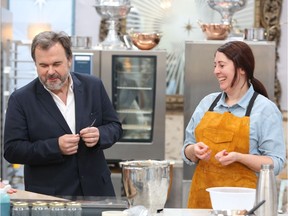 Giselle Courteau of Duchess Bakeshop appears alongside internationally acclaimed French pastry chef Pierre Hermé in Le Meilleur patissier-Les Professionels.