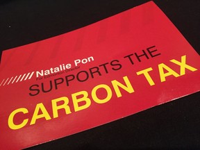 Attack ads against Natalie Pon were strewn around the United Conservative Party convention in Red Deer on Saturday, May 5, 2018.