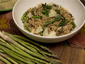Barely asparagus risotto at Jill's Table in London, Ont. on Thursday March 24, 2016. Derek Ruttan/The London Free Press/Postmedia Network