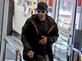 Unidentified Caucasian male being sought after a 1988 Edmonton Oilers Stanley Cup ring and a wallet containing credit cards were stolen from a vehicle in the area of Township Road 520 and Range Road 275.