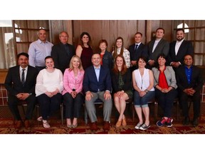 Members of the United Conservative Party board pose for a group photo.