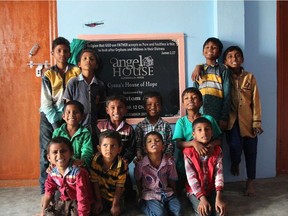 Kids from Indian slums at an orphanage sponsored by Edmonton dentist Rustom Appoo and his staff. The dental team, which has grown larger, hopes to create a bigger orphanage with funds from their Dentistry for a Cause campaign being held next weekend.