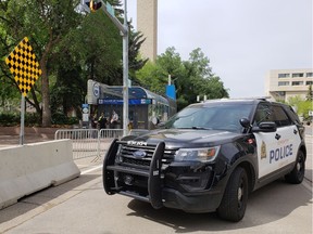 Churchill LRT station was temporarily closed on June 9, 2018 due to a police investigation. (Stephen Cook/Postmedia)